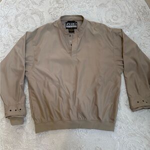 Zero‎ Restriction Golf Pullover Jacket XL Beige Longmeadow Country Club